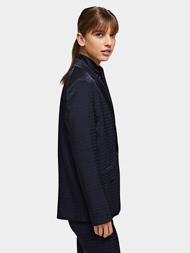 KARL KAMEO Satin blazer in blue - 3