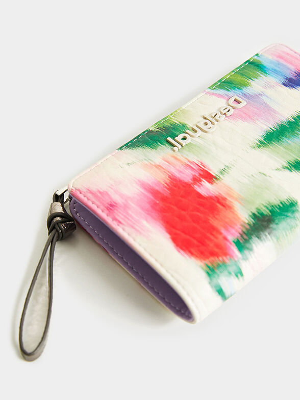 Wallet with logo detail and zip - 4