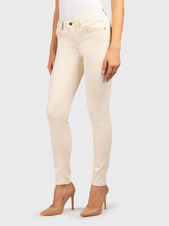 Скини дънки с лого - 1