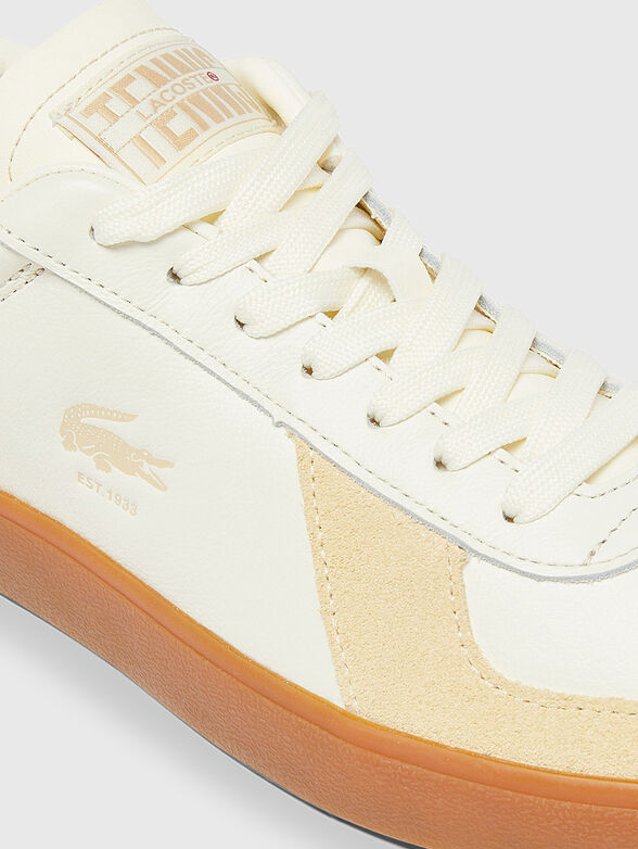 Leather shoes with logo detail - 4