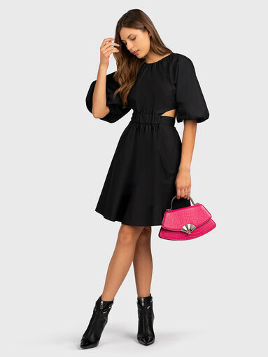 Cotton dress with cut out detail - 5
