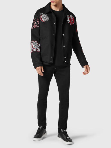 Bomber jacket with accent details - 5
