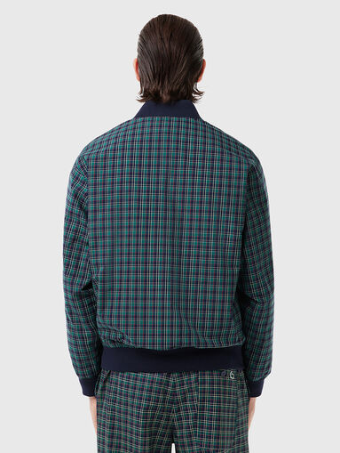 Bomber with plaid design and logo - 3