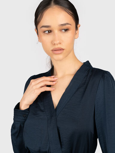 KARIM dark blue mini dress - 4