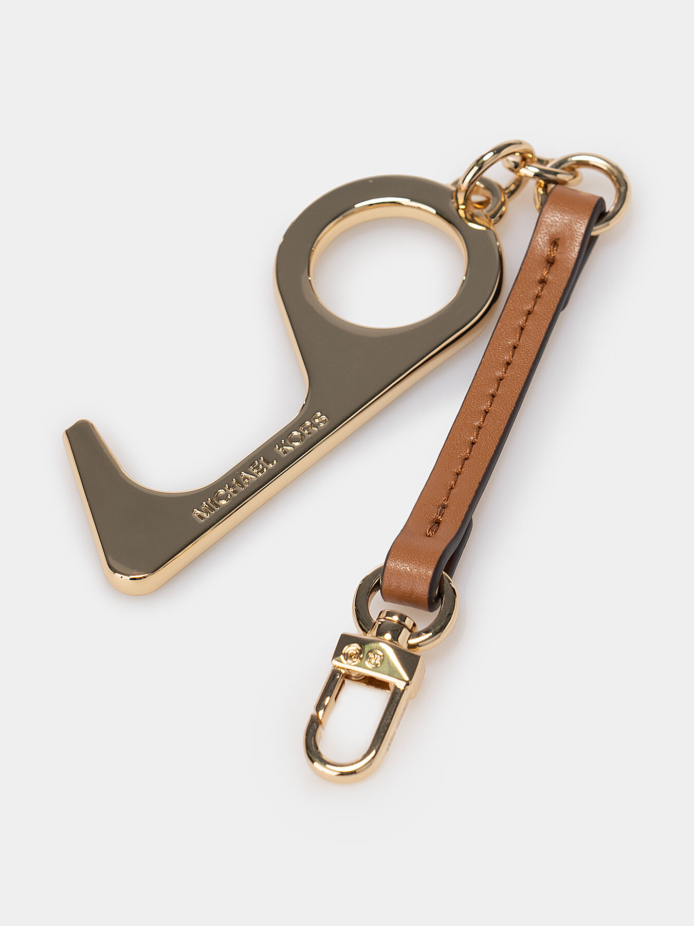 Michael kors leather keychain clearance