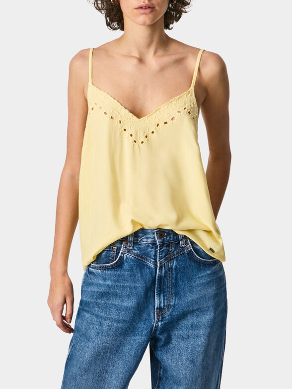 MARGA top with floral embroidery - 1