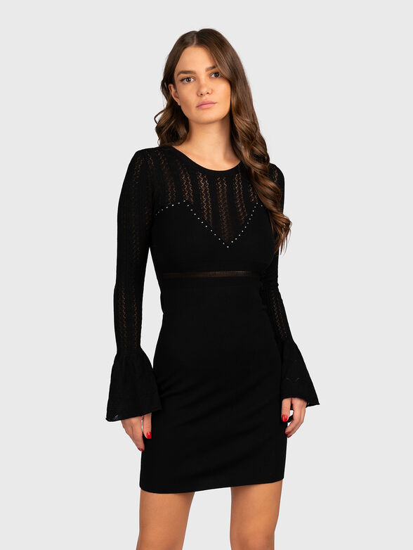 Black knitted dress  - 1