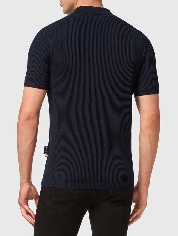Ribbed polo shirt with logo  - 3