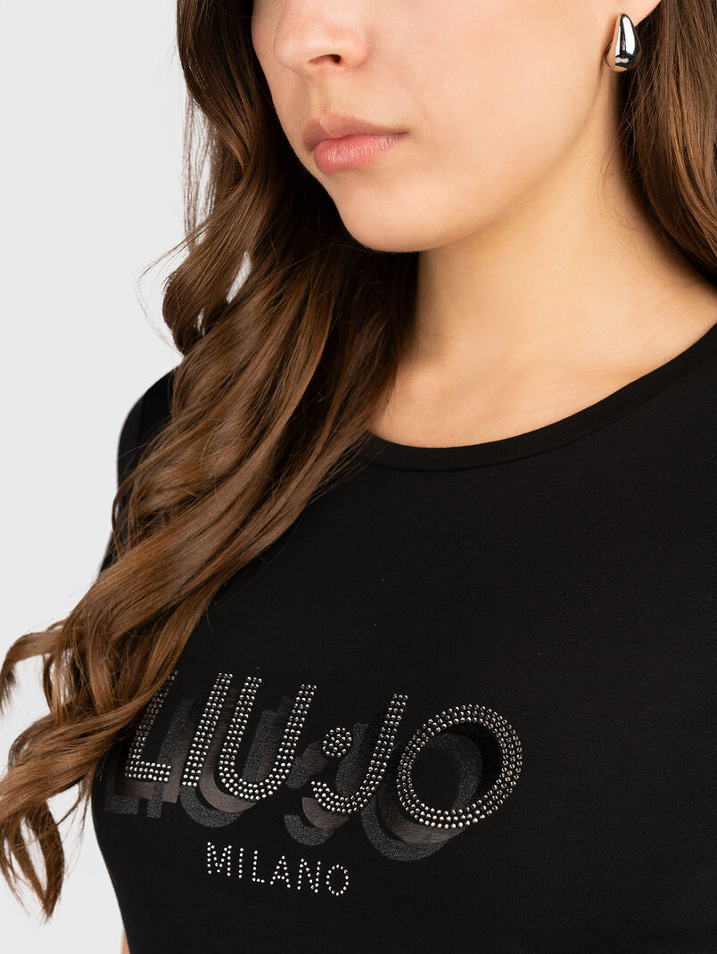Black T-shirt with logo - 3