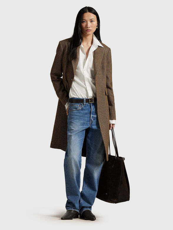 Single breasted wool coat - 2