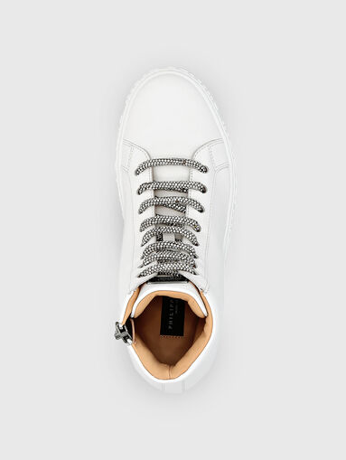 High leather sports shoes - 5