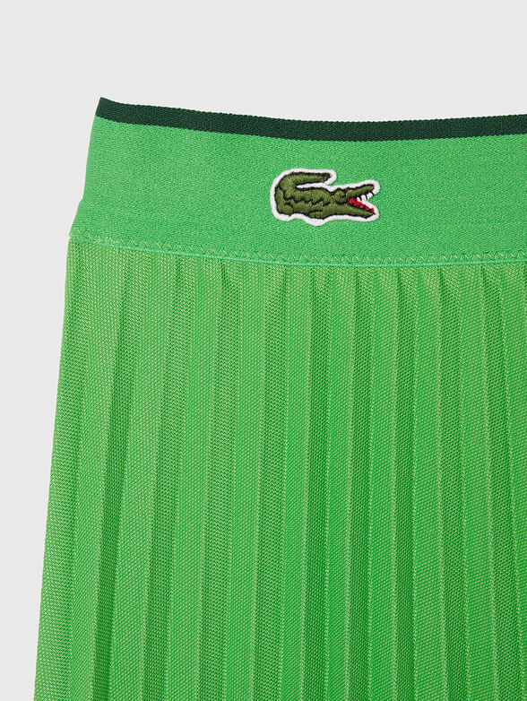 Green pleated skirt - 2