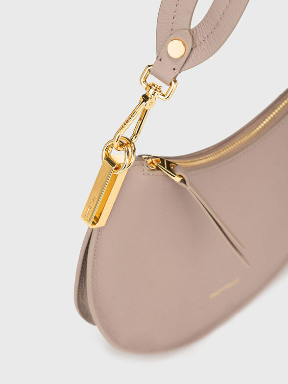 Leather bag with logo detail - 5