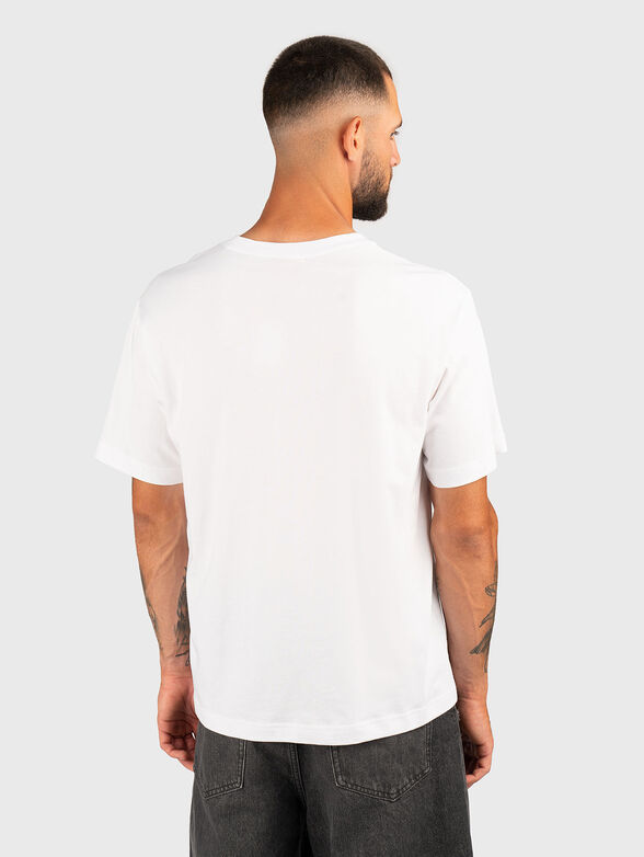 DAMINOR cotton T-shirt with oval neckline - 3