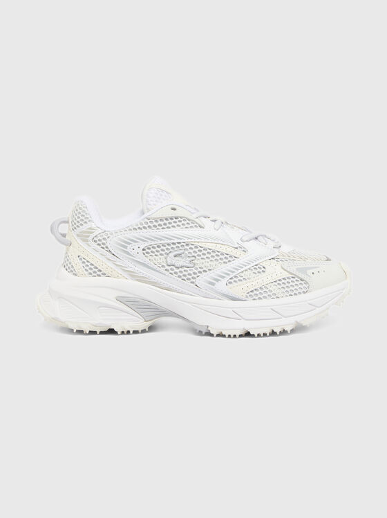 Бели спортни обувки с лого - 1