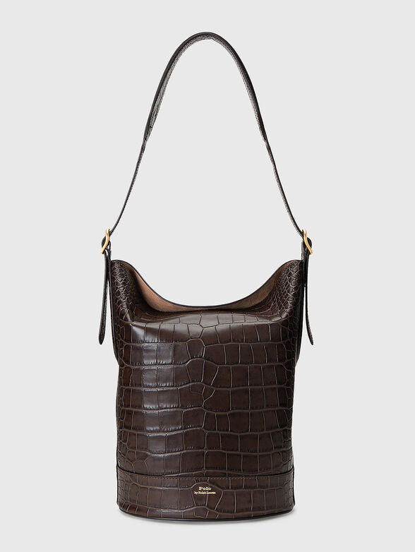 Croc-effect leather bag  - 1