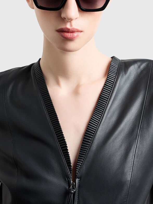 Slim nappa leather jacket - 4