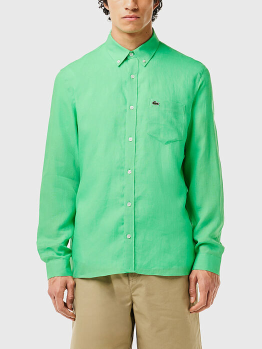 Navy blue linen shirt​