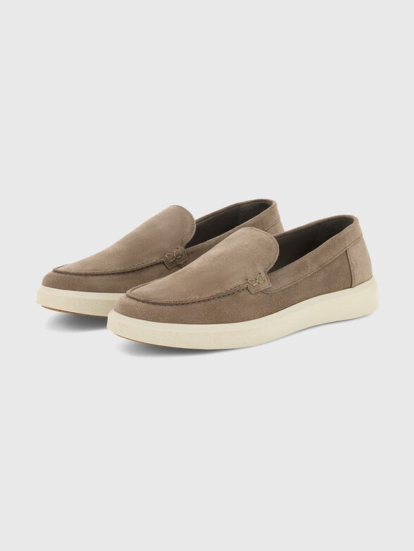 Beige suede loafers - 3