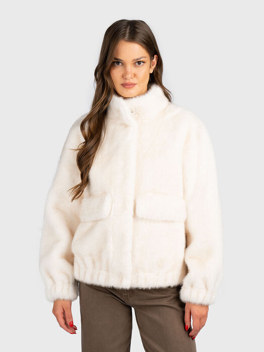 Soft textured jacket with pockets