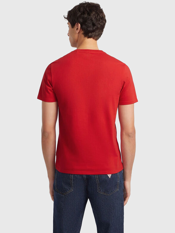 Navy blue T-shirt with logo inscription - 3