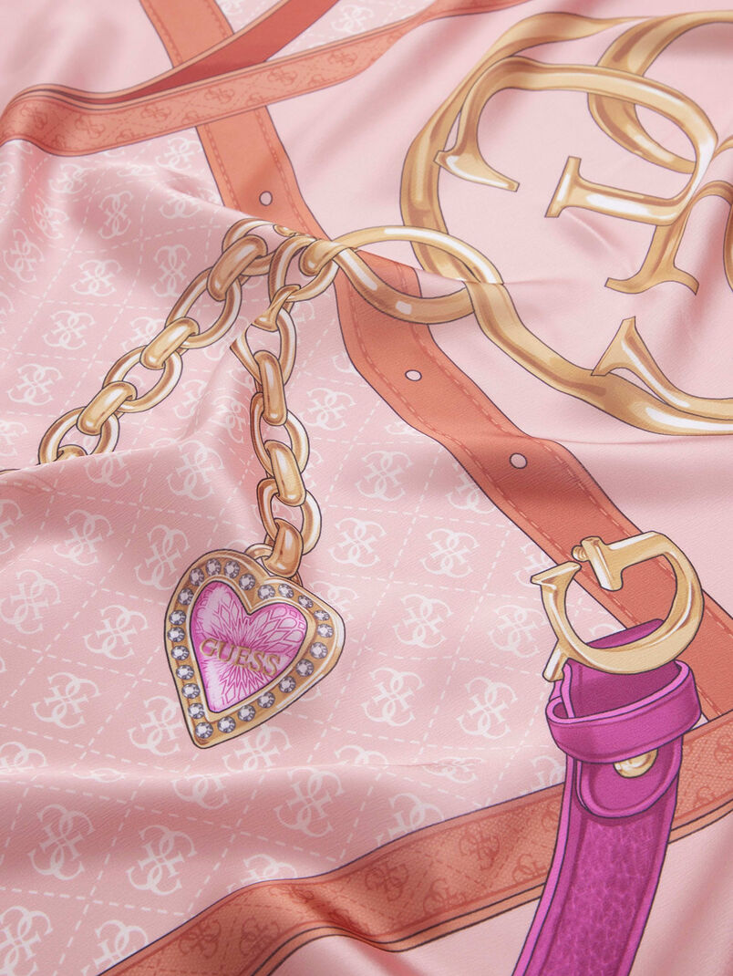 Square scarf with logo - 3