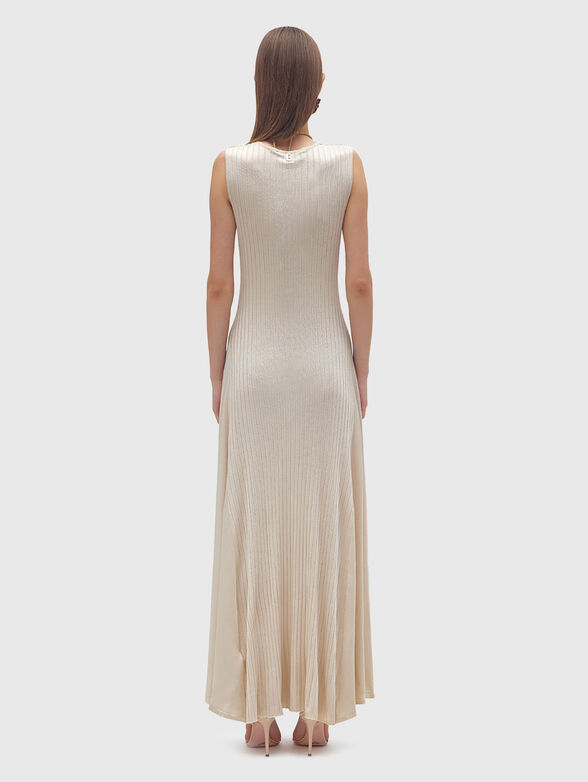 Maxi dress with accent neckline - 2