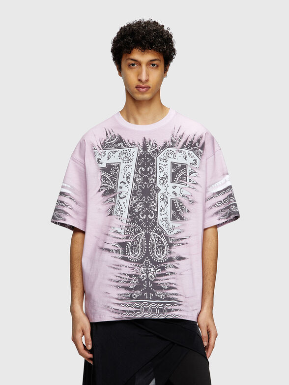 T-BOXT-78-R1 cotton T-shirt with oval neckline - 1