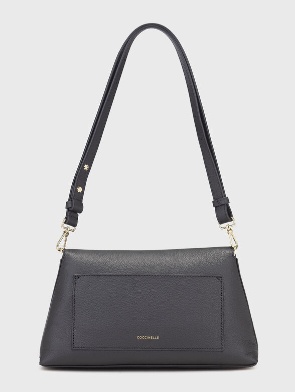 Leather crossbody bag with embossed texture - 3