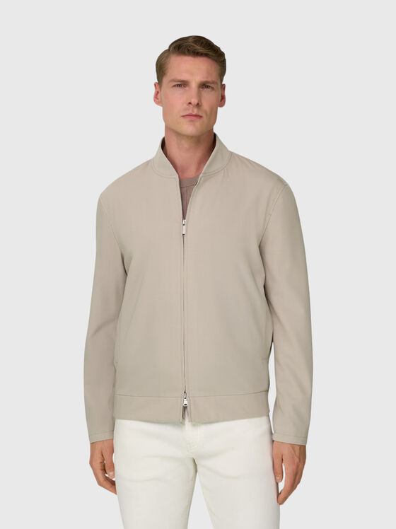 Wool blend bomber jacket - 1