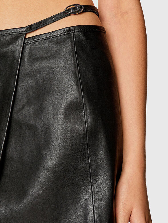 L-KESSELLE leather skirt  - 4