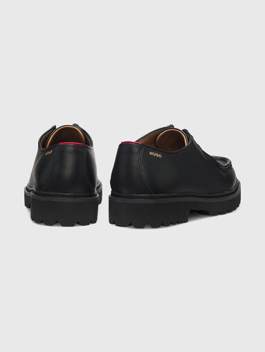Black leather moccasins - 3