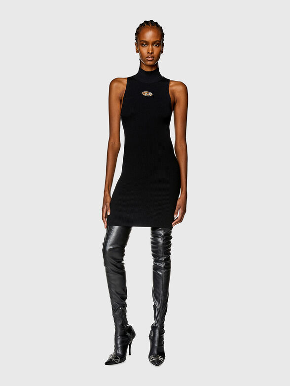 Logo-detail black dress  - 1