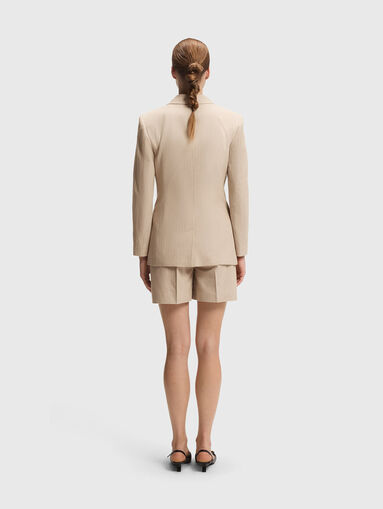 Double-breasted jacket with stripes  - 3