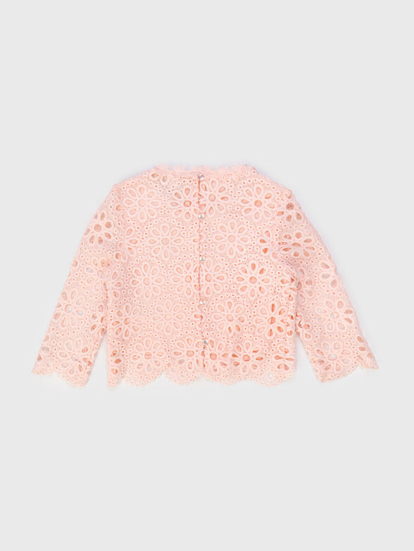 Pink lace blouse - 2
