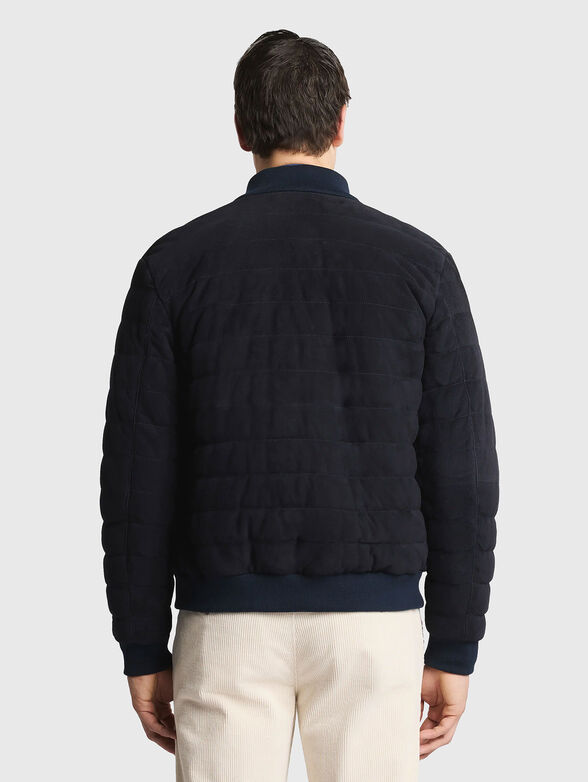 Quilted suede bomber jacket - 3