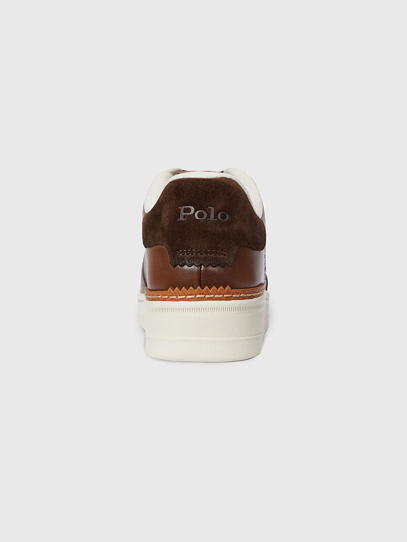 Leather sports shoes with perforations - 3