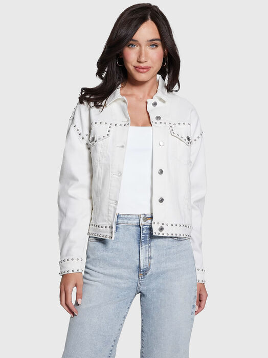 CLARA back print denim jacket