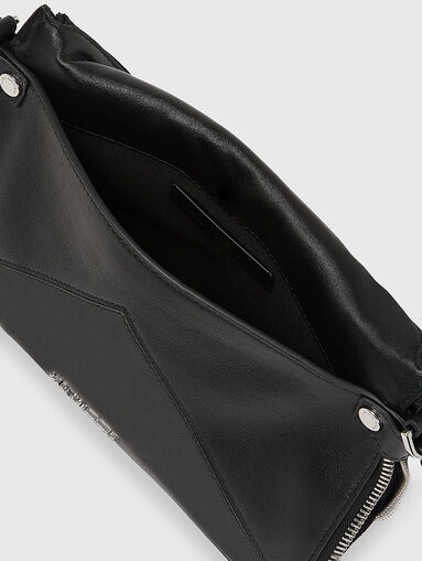 Small leather bag with logo - 5