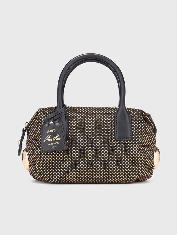 Bag with rhinestones  and long strap - 1