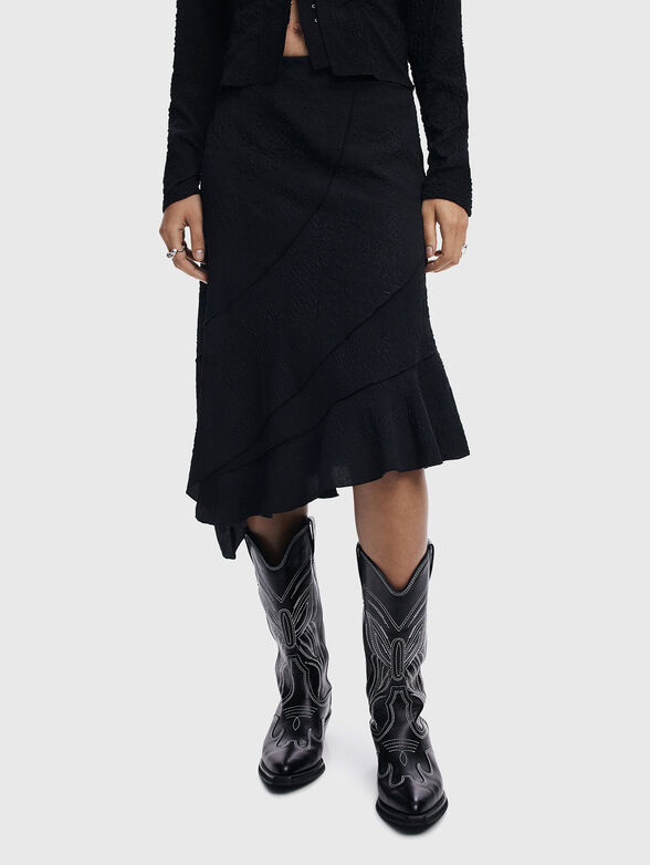 Midi skirt with high waist - 1