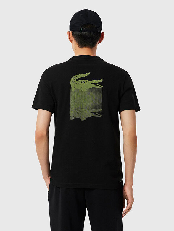 Cotton T-shirt with accent back - 3