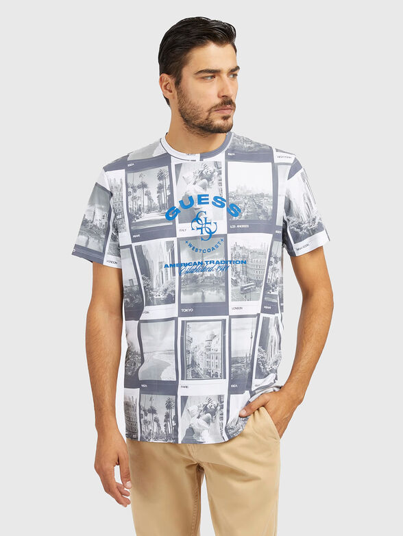 Cotton T-shirt with photo print  - 1