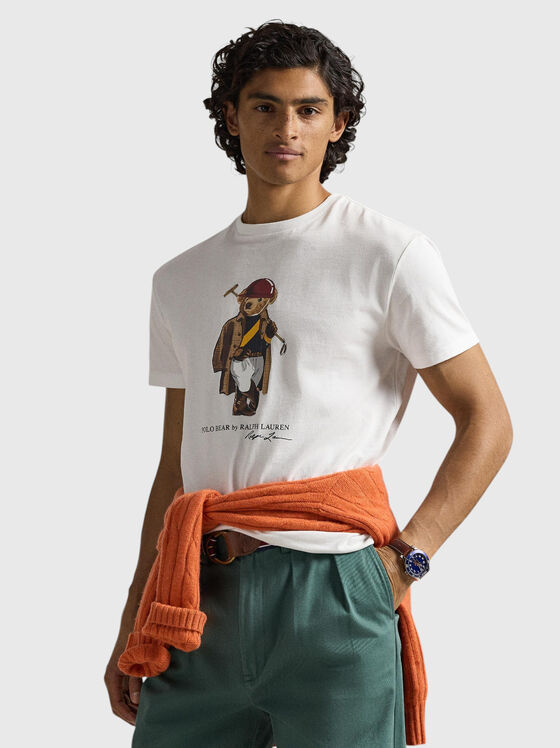 Памучна тениска с принт POLO BEAR - 1