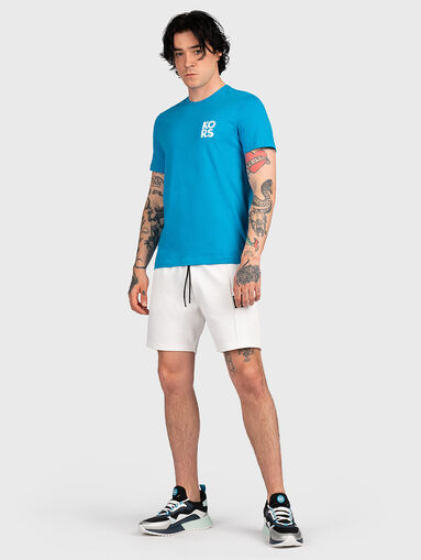 Cotton T-shirt with logo print on the back - 5