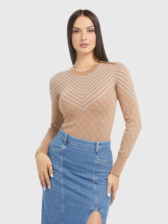 Sweater with monogram print - 1