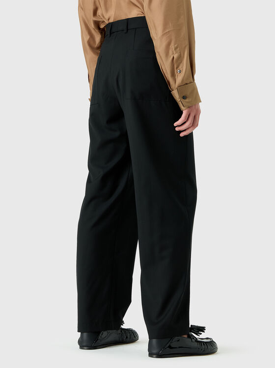 Черен вълнен панталон - 2