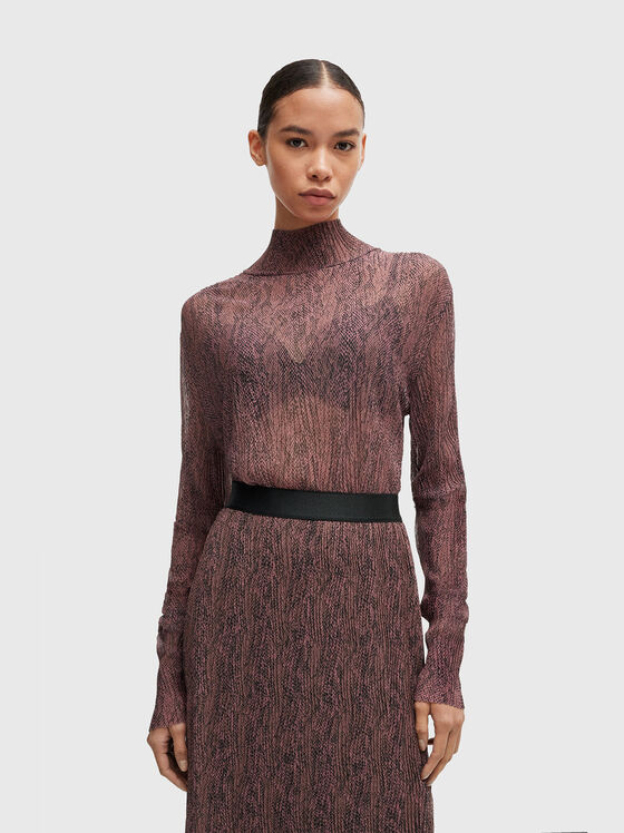 Блуза EMATA с полупрозрачен ефект - 1