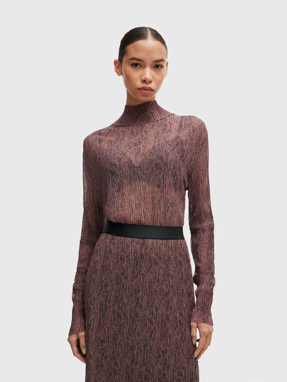 EMATA blouse with sheer effect - 1