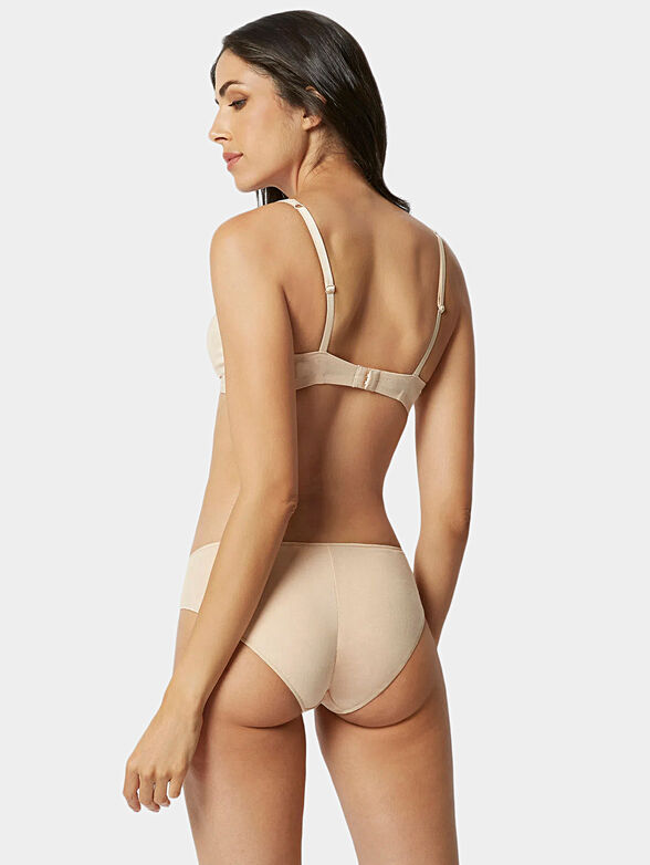 NEW COTONE RIMAGLIATO beige bikini with high waist - 2